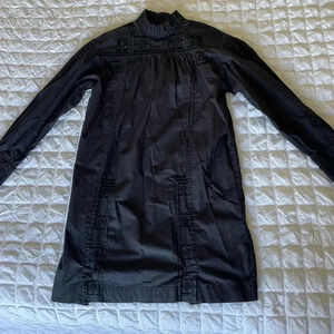 Isabel Marant black embroidered cotton mini dress